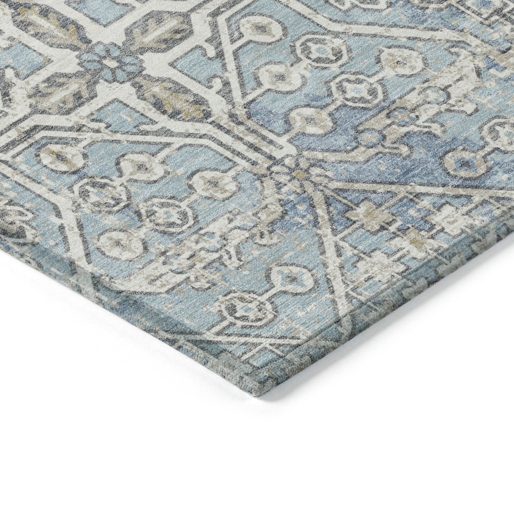 Machine Washable Indoor/Outdoor Chantille ACN2197 Sky 9' x 12' Rug. Picture 3