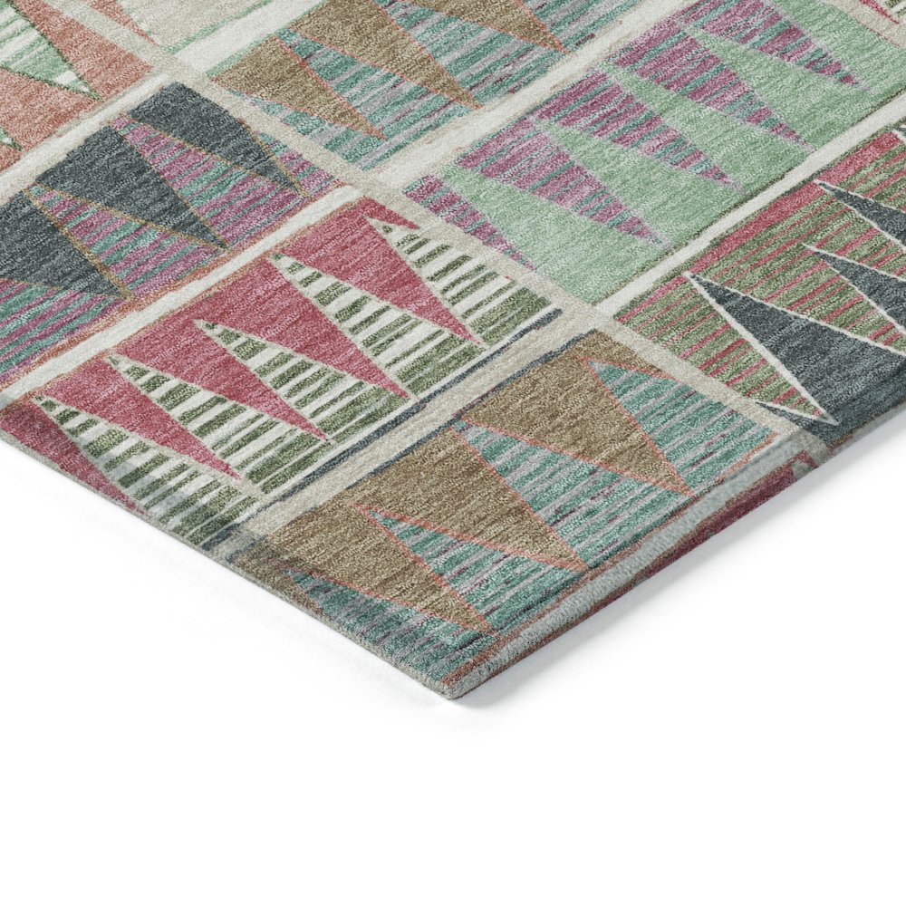 Machine Washable Indoor/Outdoor Chantille ACN2205 Salmon 9' x 12' Rug. Picture 3