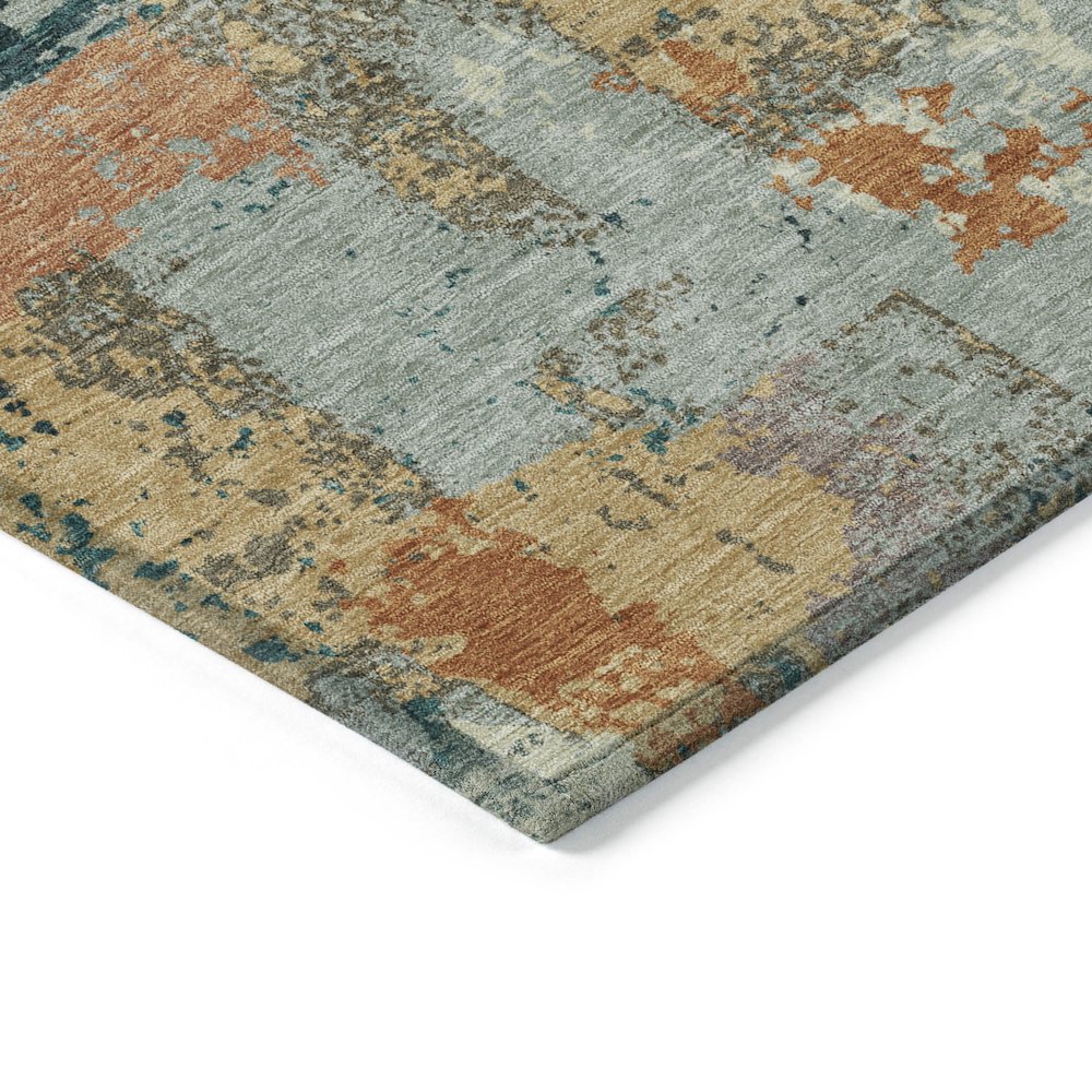 Machine Washable Indoor/Outdoor Chantille ACN2212 Seafoam 9' x 12' Rug. Picture 3