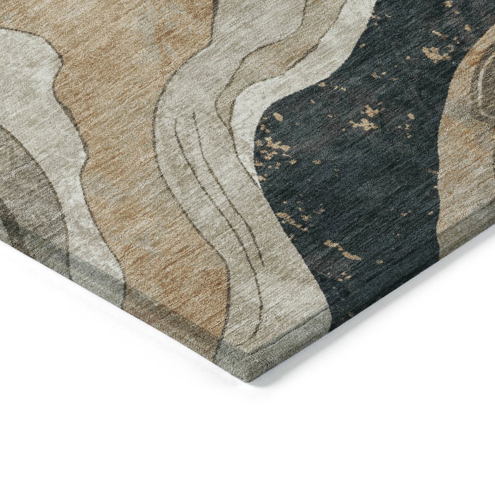 Machine Washable Indoor/Outdoor Chantille ACN2219 Putty 9' x 12' Rug. Picture 3