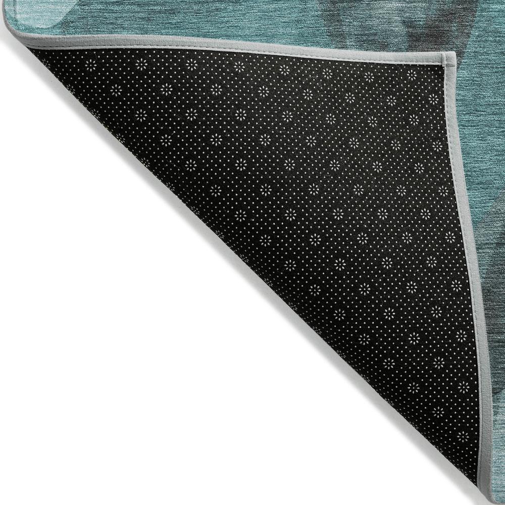 Chantille ACN536 Teal 9' x 12' Rug. Picture 2