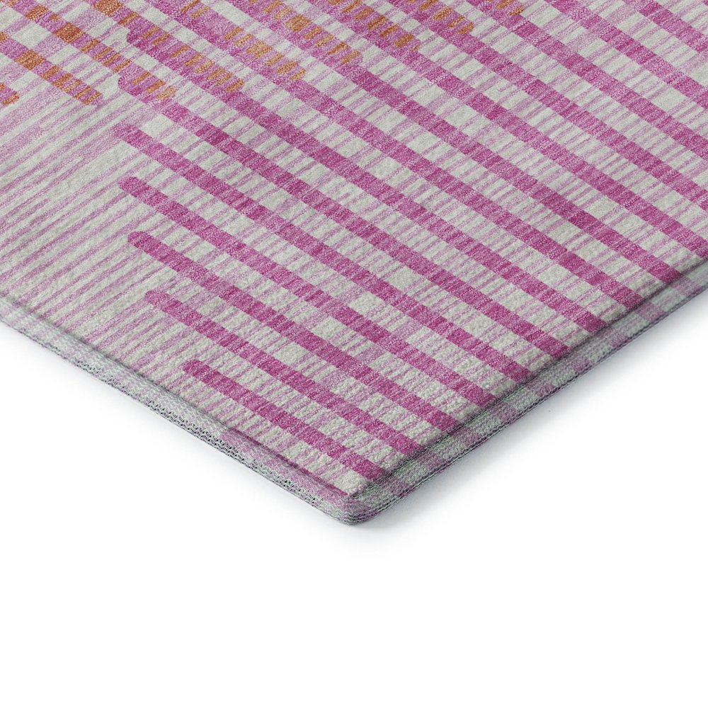 Premium Machine Washable Mayfield AMF1001 Pink 9' x 12' Rug. Picture 3