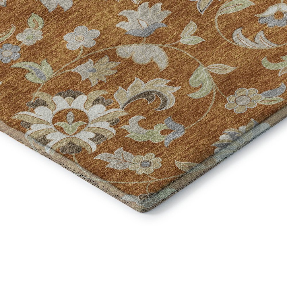 Premium Machine Washable Mayfield AMF1006 Paprika 9' x 12' Rug. Picture 3