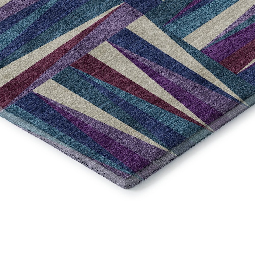 Premium Machine Washable Mayfield AMF1012 Purple 9' x 12' Rug. Picture 3
