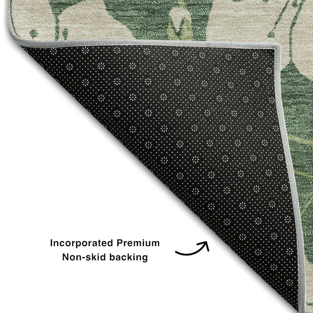 Premium Machine Washable Mayfield AMF1034 Sage 9' x 12' Rug. Picture 2