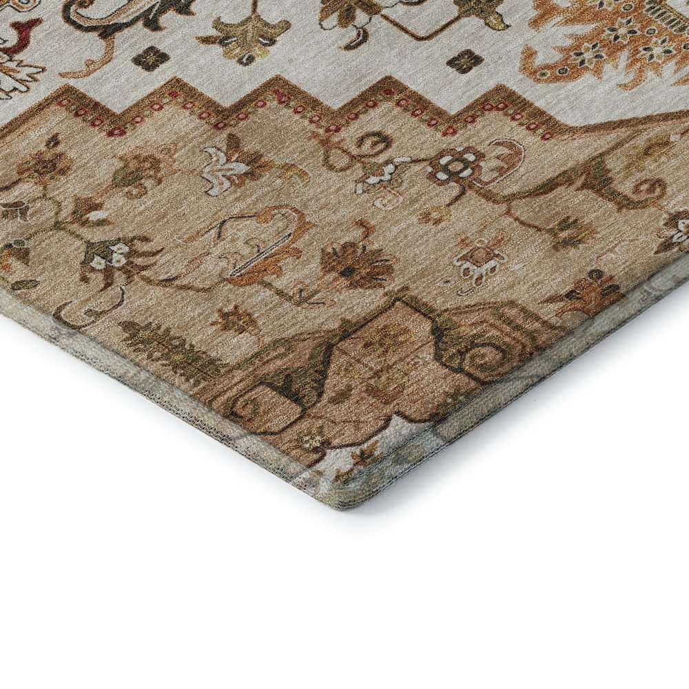 Premium Machine Washable Mayfield AMF1036 Terracotta 9' x 12' Rug. Picture 3