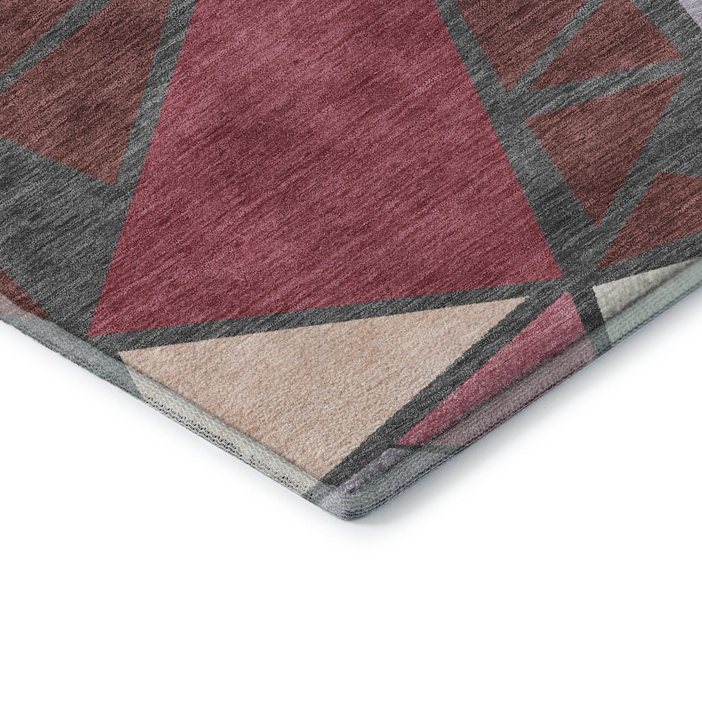 Premium Machine Washable Mayfield AMF1039 Burgundy 9' x 12' Rug. Picture 3