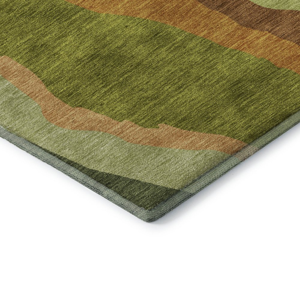 Premium Machine Washable Mayfield AMF1047 Green 9' x 12' Rug. Picture 3