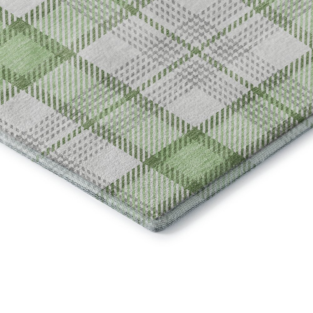 Premium Machine Washable Mayfield AMF1052 Mint 9' x 12' Rug. Picture 3