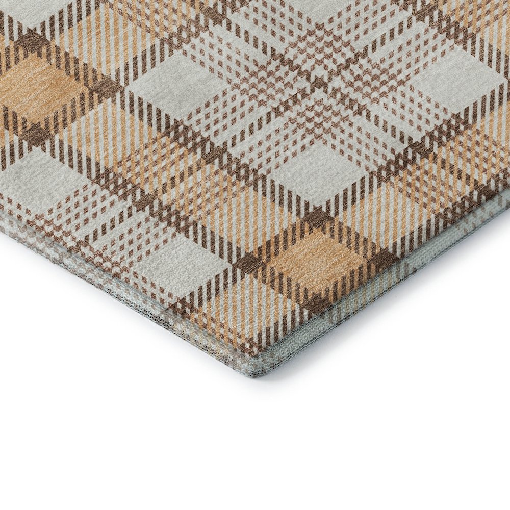 Premium Machine Washable Mayfield AMF1052 Peach 9' x 12' Rug. Picture 3