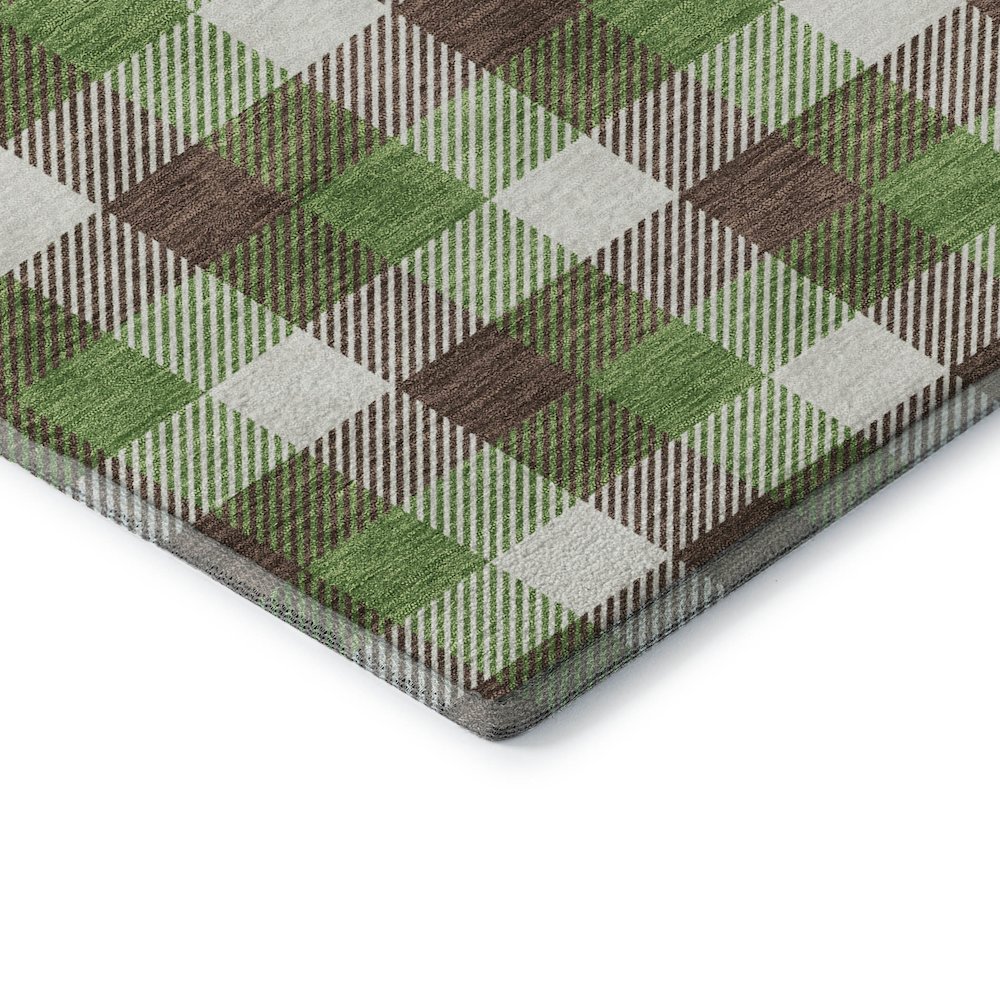 Premium Machine Washable Mayfield AMF1053 Brown 9' x 12' Rug. Picture 3