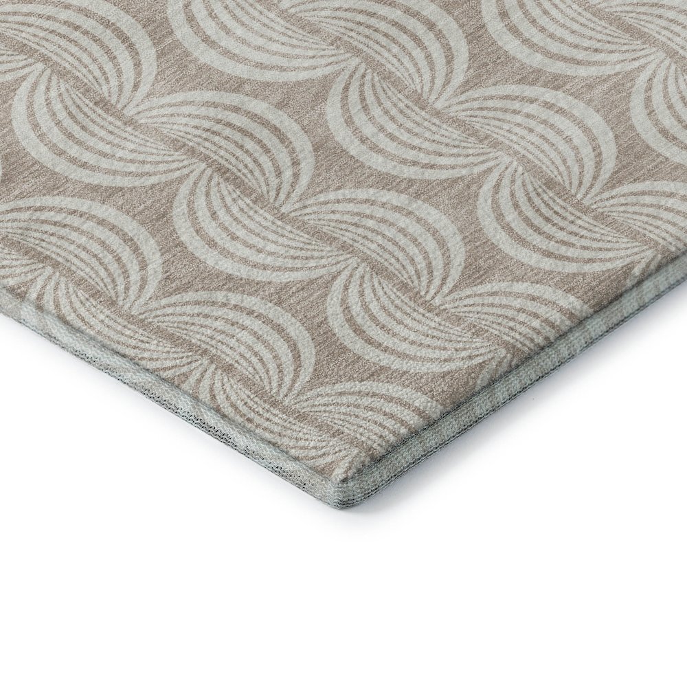 Premium Machine Washable Mayfield AMF1056 Khaki 9' x 12' Rug. Picture 3