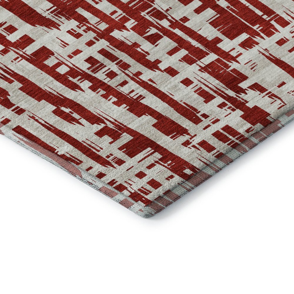 Premium Machine Washable Mayfield AMF1059 Red 9' x 12' Rug. Picture 3