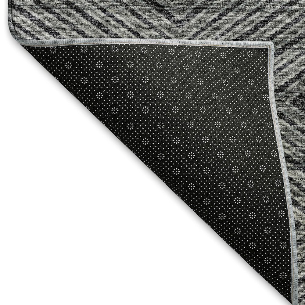 Premium Machine Washable Mayfield  Gray 9' x 12' Rug. Picture 2