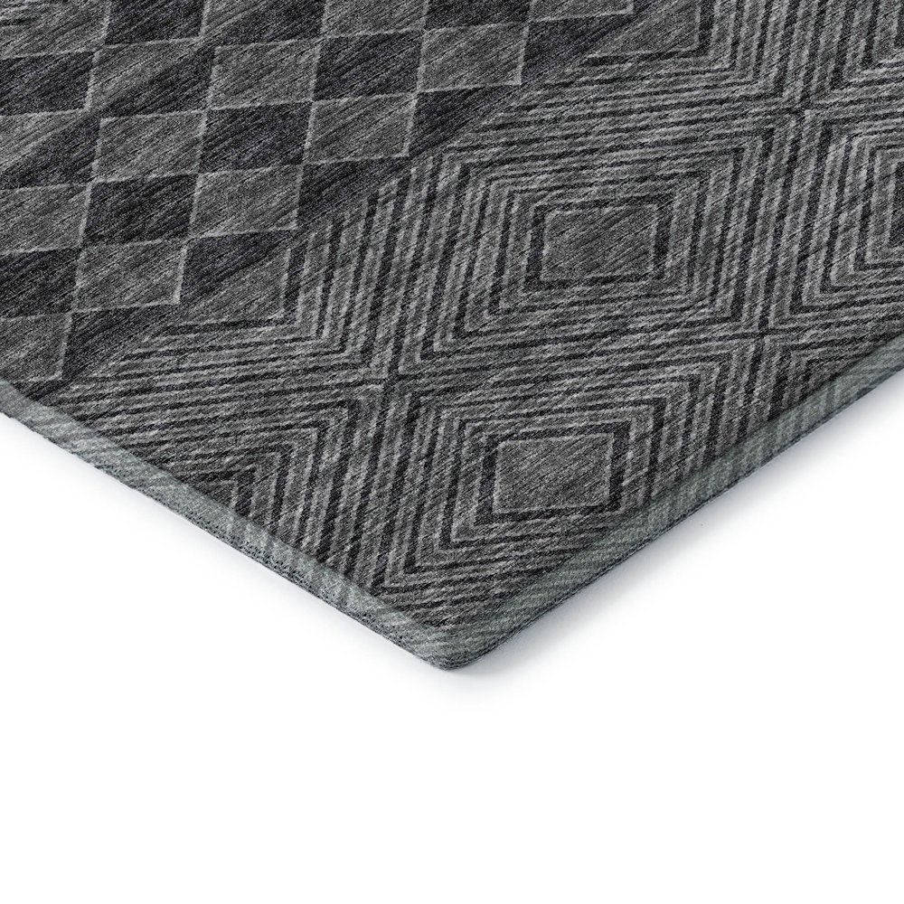 Premium Machine Washable Mayfield  Gray 9' x 12' Rug. Picture 3