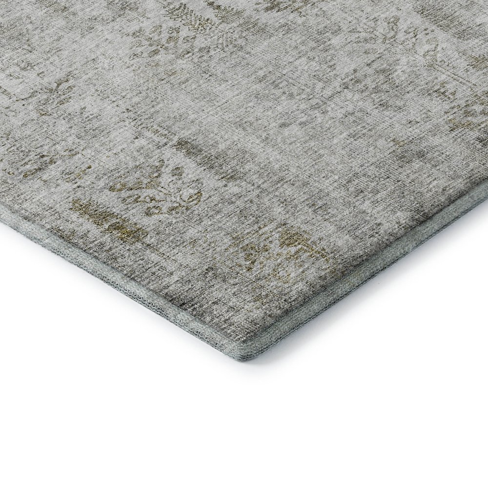 Premium Machine Washable Mayfield AMF1092 Silver 9' x 12' Rug. Picture 3