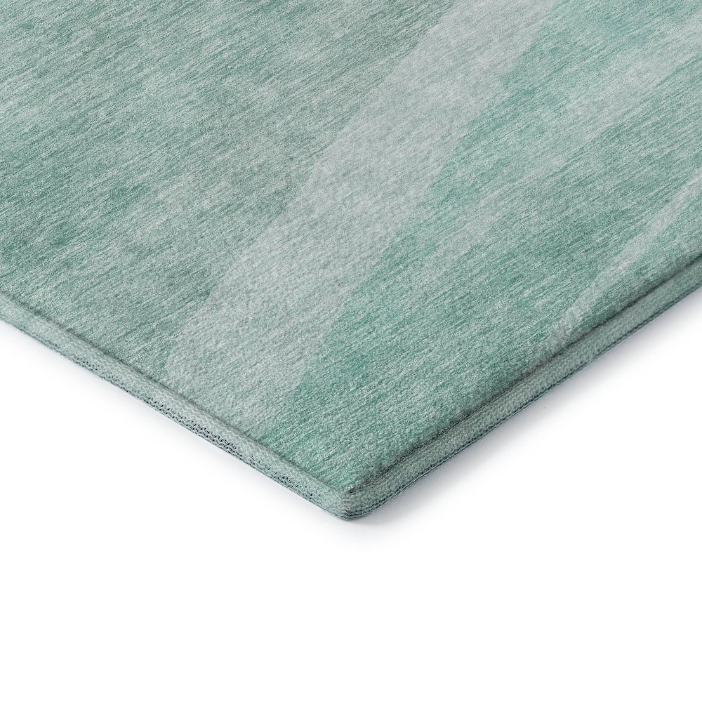 Premium Machine Washable Mayfield AMF1099 Aqua 9' x 12' Rug. Picture 3
