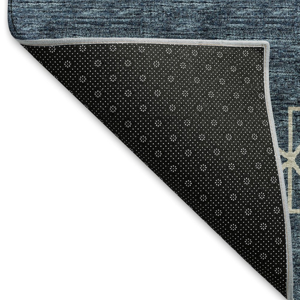 Premium Machine Washable Mayfield  Blue 9' x 12' Rug. Picture 2