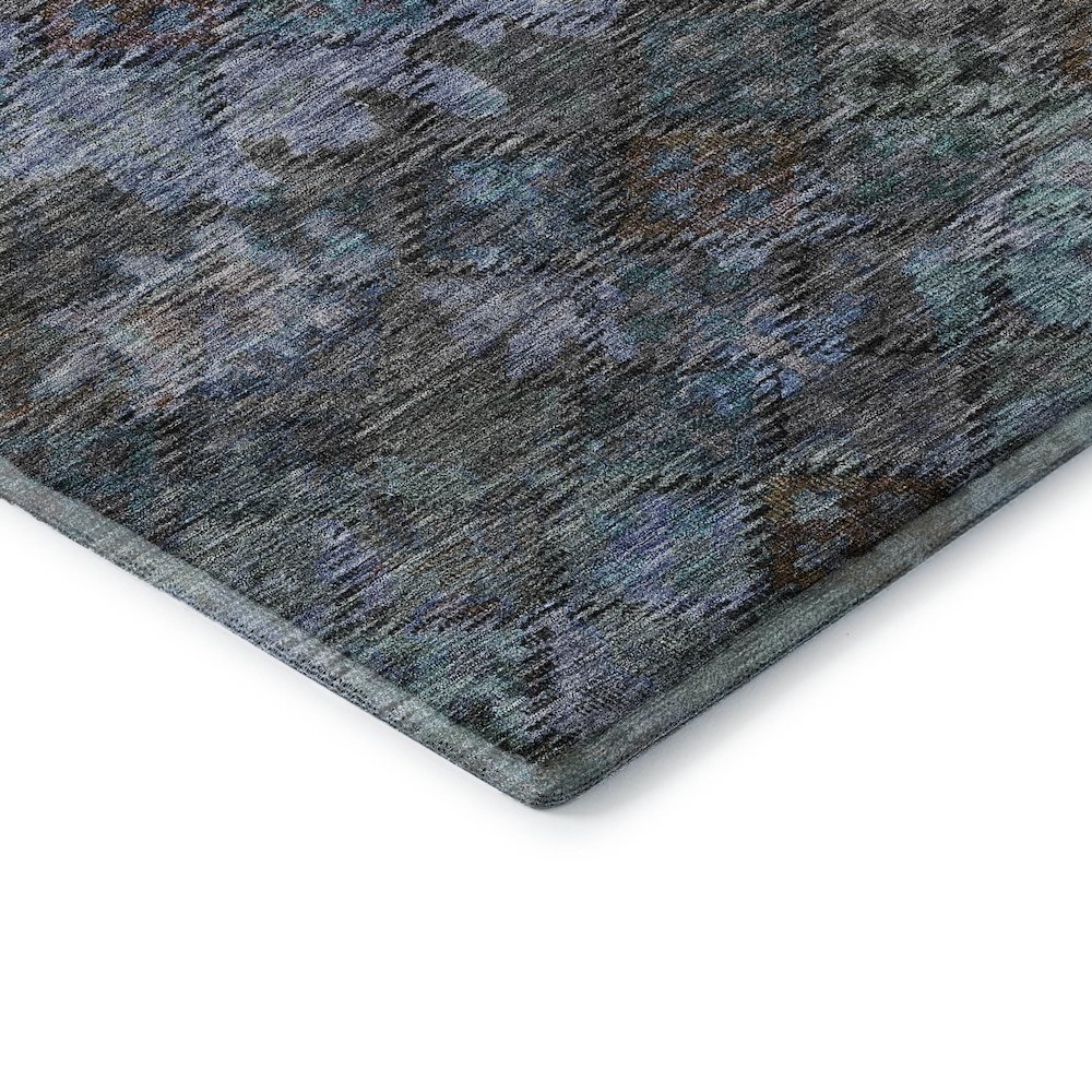 Premium Machine Washable Mayfield AMF1109 Teal 9' x 12' Rug. Picture 3