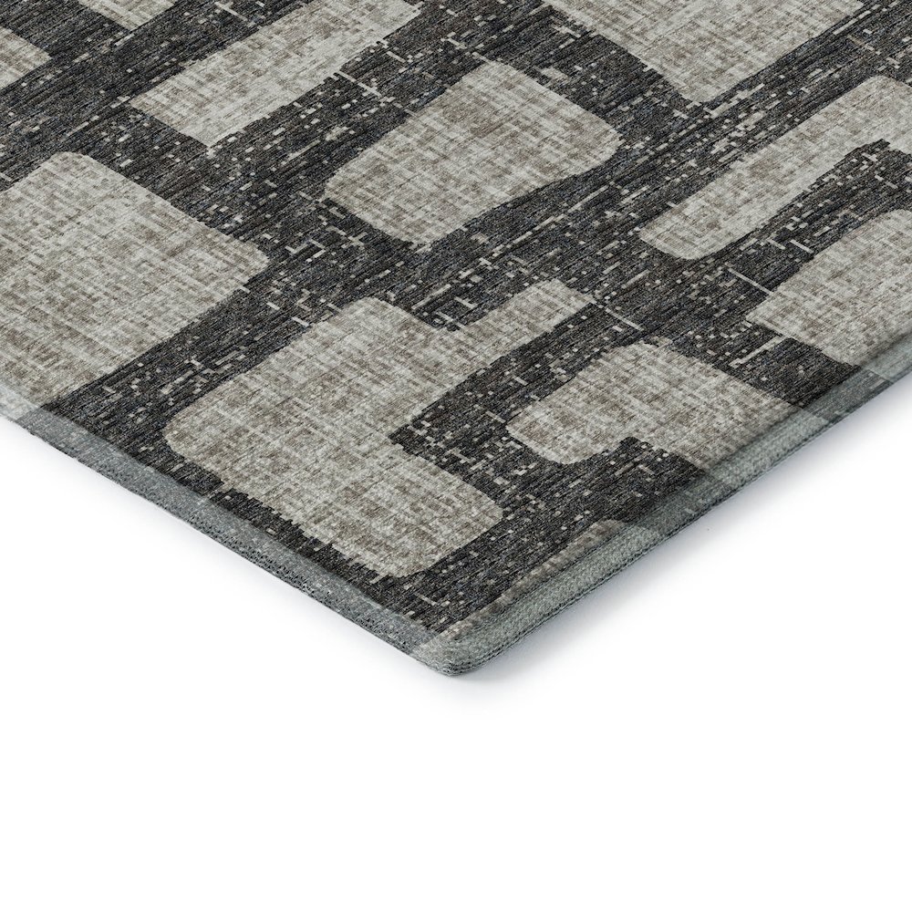Premium Machine Washable Mayfield  Gray 9' x 12' Rug. Picture 3