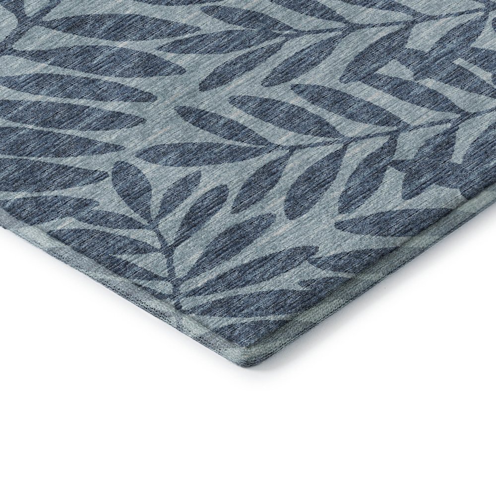 Premium Machine Washable Mayfield  Blue 9' x 12' Rug. Picture 3
