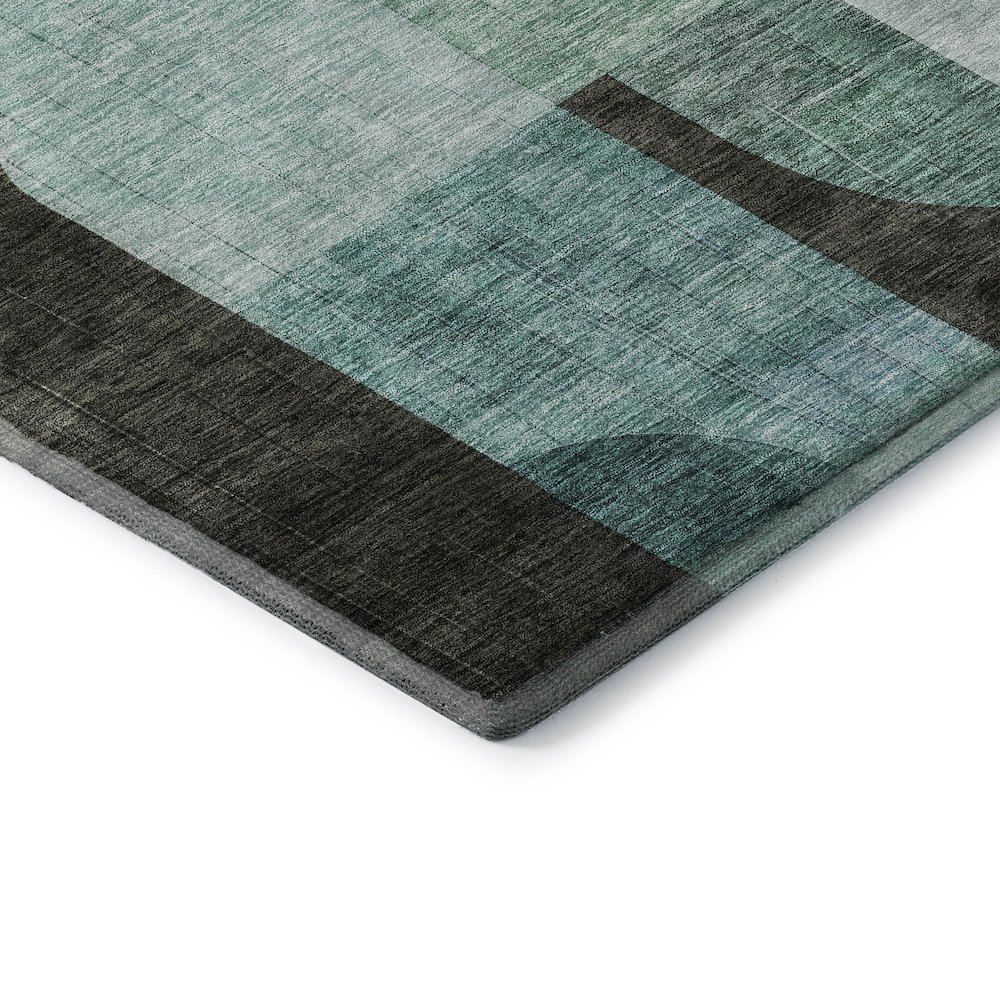 Premium Machine Washable Mayfield AMF1122 Brown 9' x 12' Rug. Picture 3