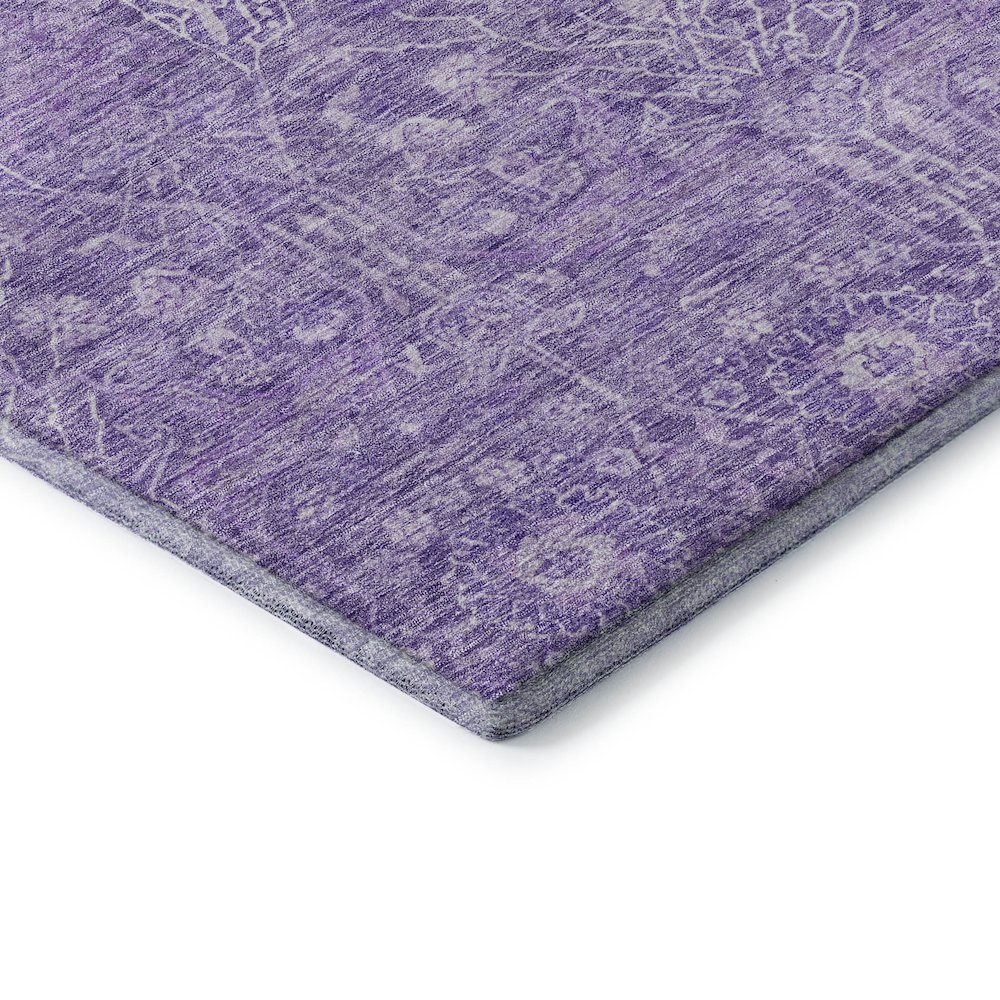 Premium Machine Washable Mayfield AMF1133 Plum 9' x 12' Rug. Picture 3