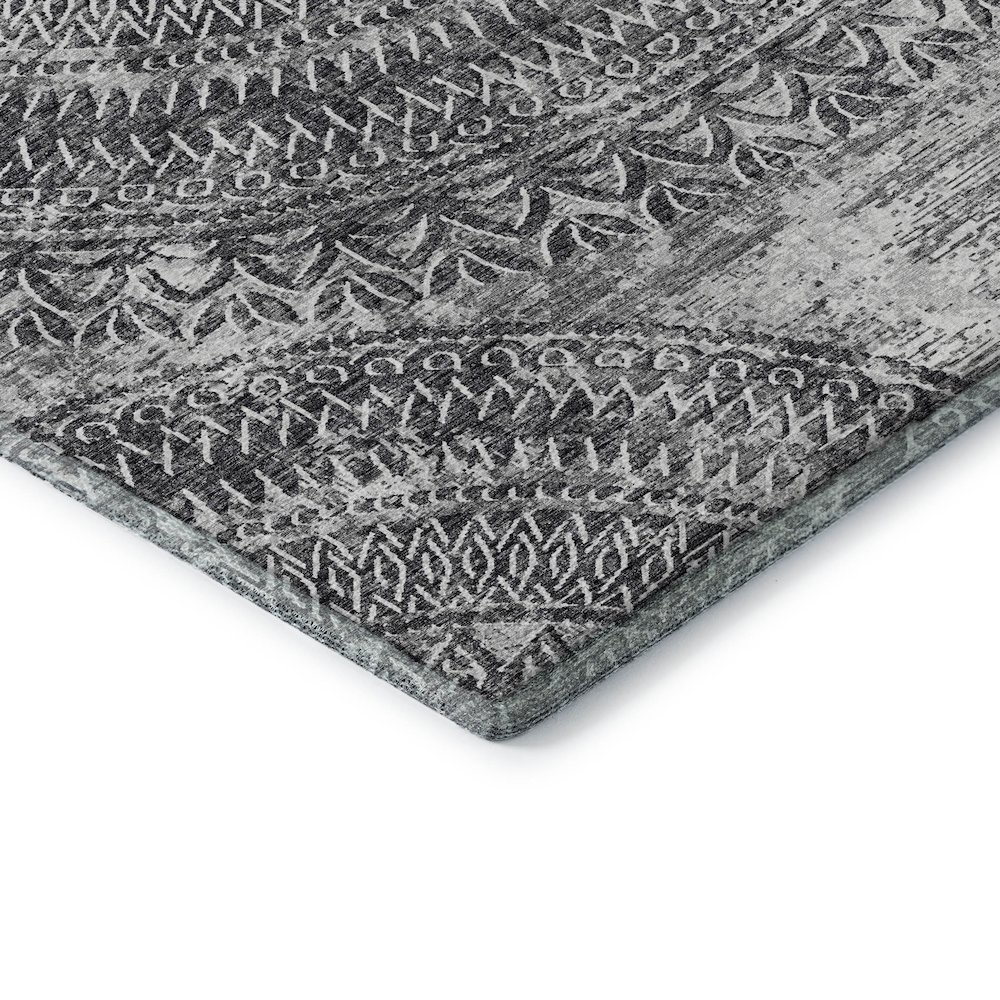 Premium Machine Washable Mayfield  Gray 9' x 12' Rug. Picture 3