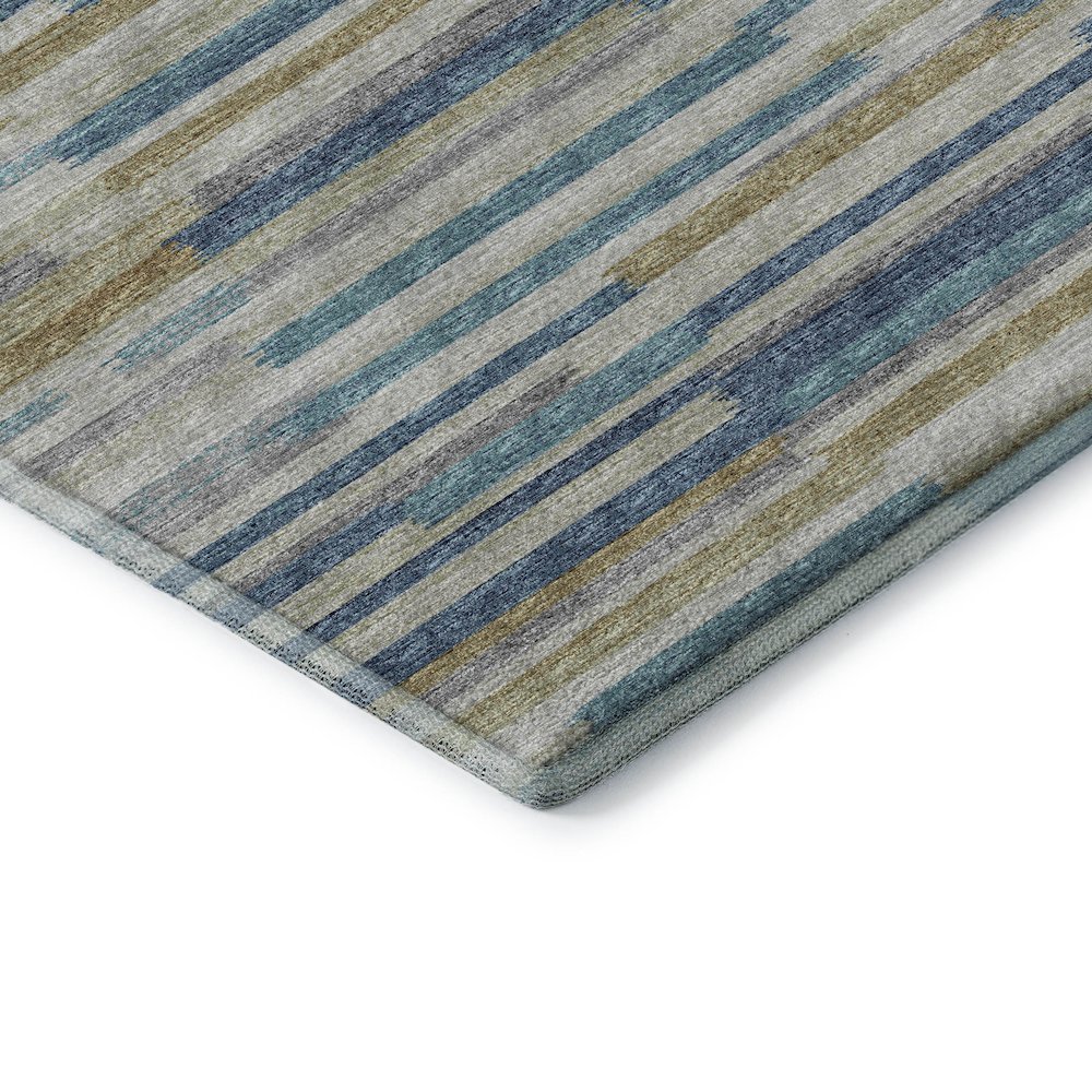 Premium Machine Washable Mayfield  Blue 9' x 12' Rug. Picture 3