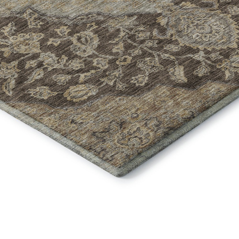 Premium Machine Washable Mayfield AMF1151 Chocolate 9' x 12' Rug. Picture 3