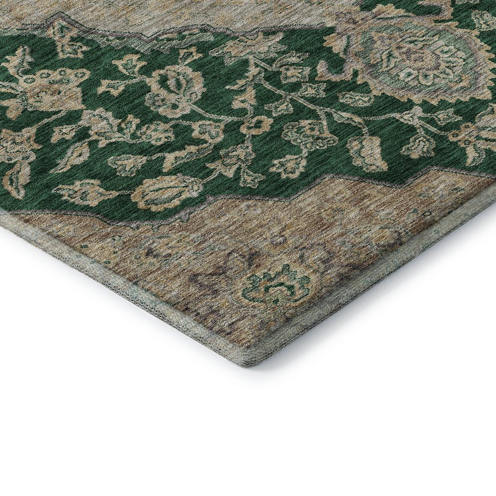 Premium Machine Washable Mayfield AMF1151 Emerald 9' x 12' Rug. Picture 3