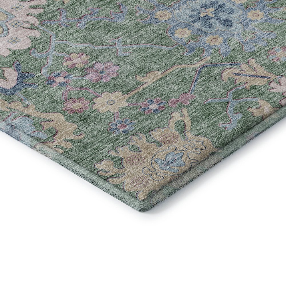 Premium Machine Washable Mayfield AMF1154 Sage 9' x 12' Rug. Picture 3