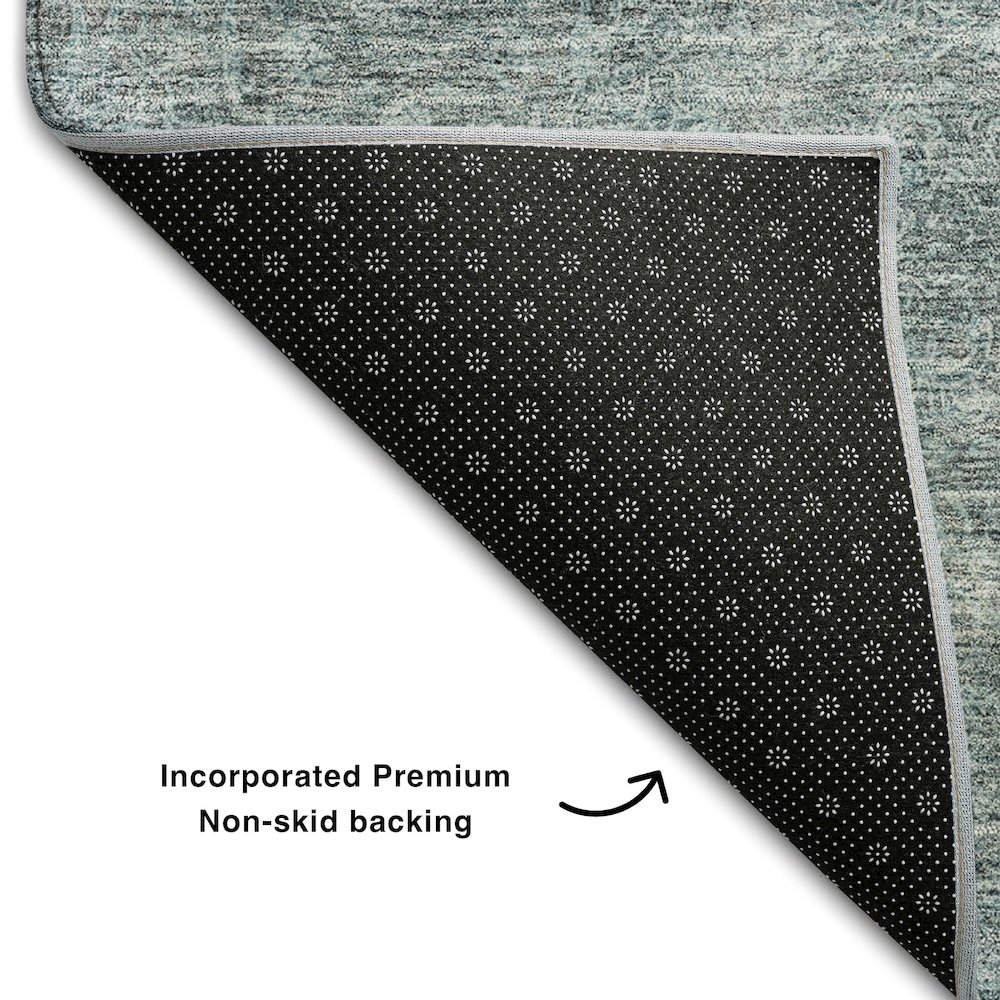 Premium Machine Washable Mayfield AMF1163 Seafoam 9' x 12' Rug. Picture 2