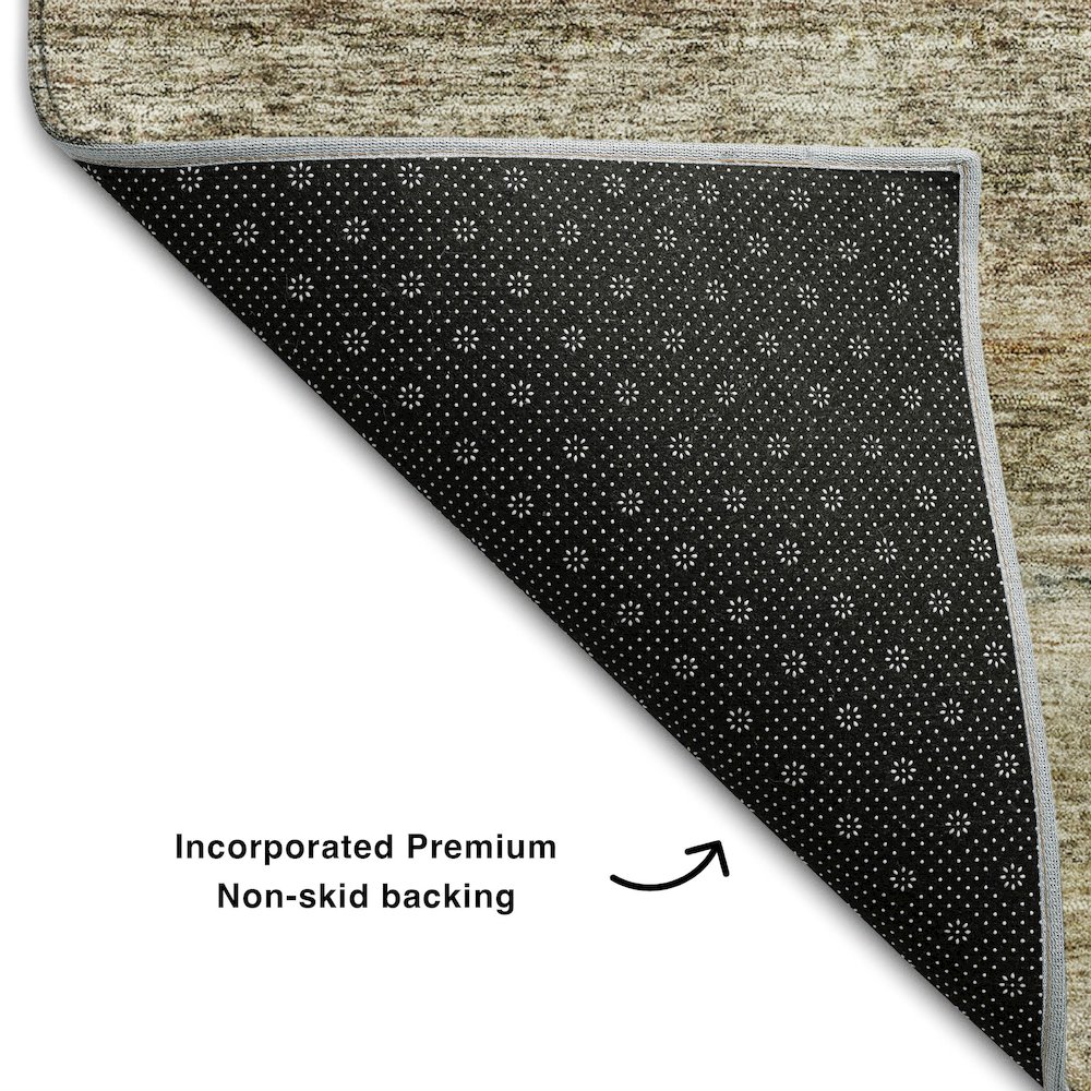 Premium Machine Washable Mayfield AMF1167 Copper 9' x 12' Rug. Picture 2