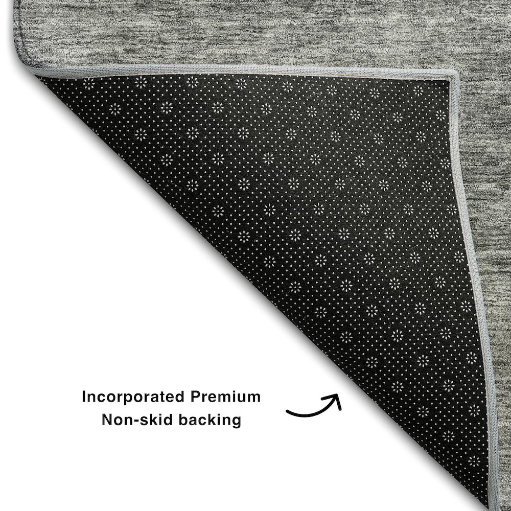 Premium Machine Washable Mayfield AMF1170 Gray 9' x 12' Rug. Picture 2