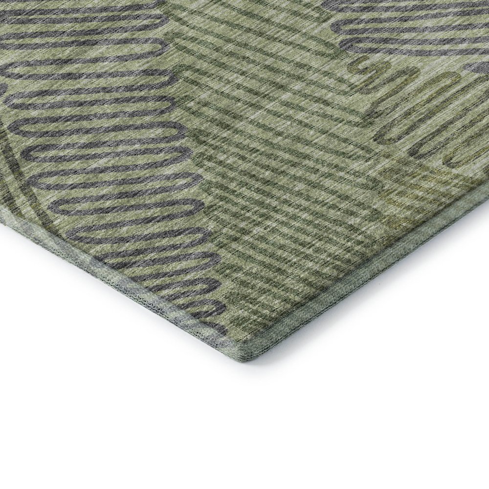 Premium Machine Washable Mayfield  Green 9' x 12' Rug. Picture 3