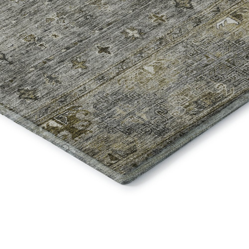 Premium Machine Washable Mayfield AMF1220 Pewter 9' x 12' Rug. Picture 3