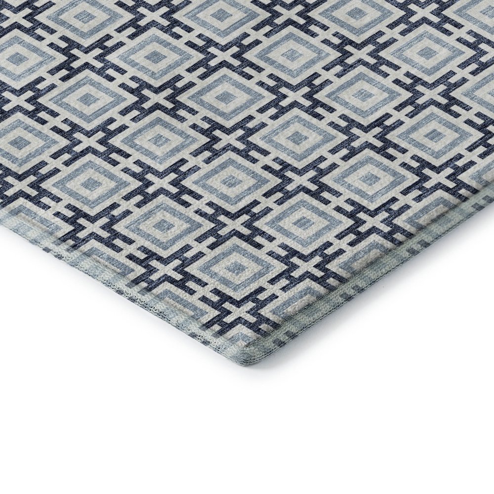 Premium Machine Washable Mayfield  Navy 9' x 12' Rug. Picture 3
