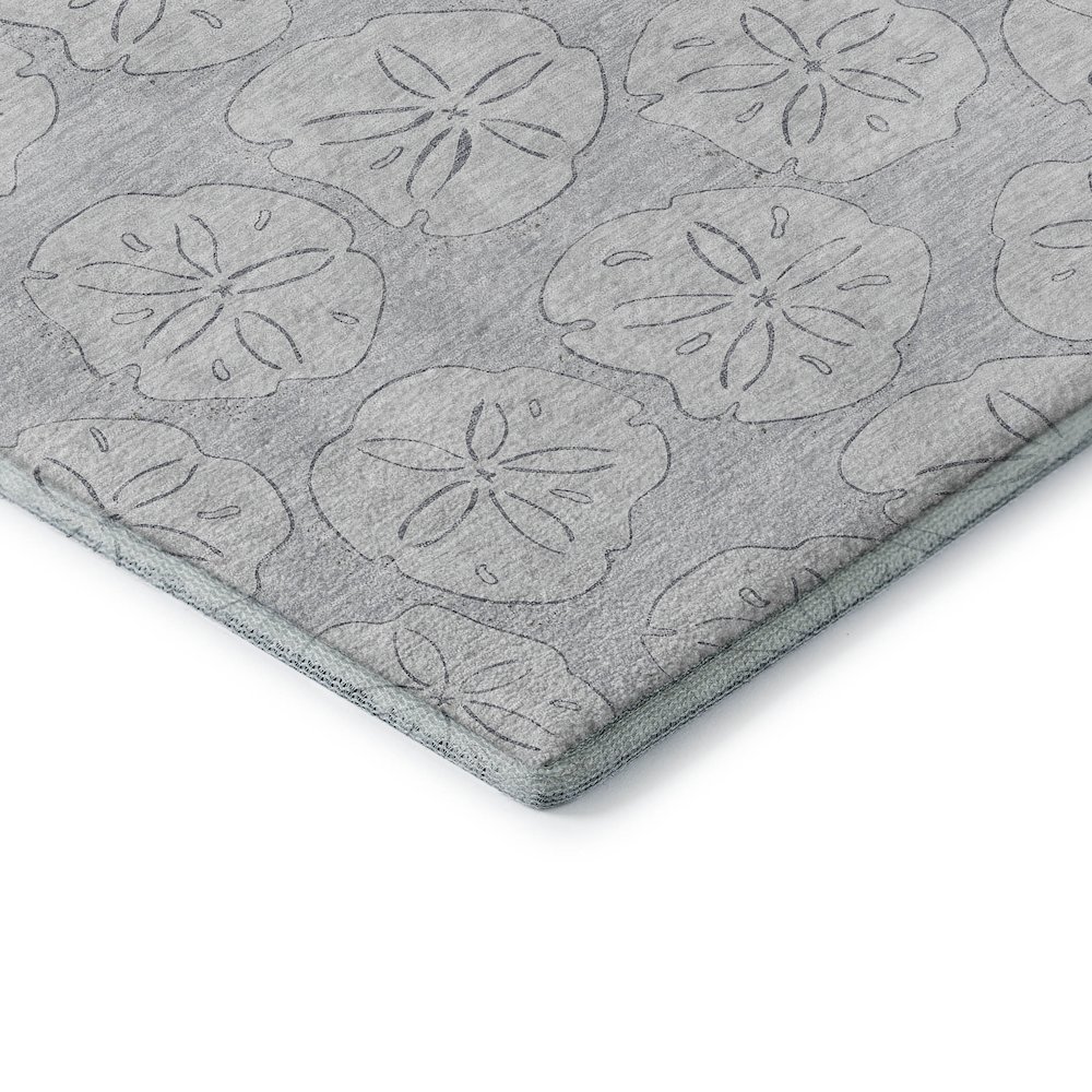 Premium Machine Washable Mayfield  Gray 9' x 12' Rug. Picture 3