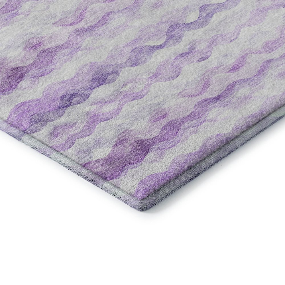 Premium Machine Washable Mayfield  Purple 9' x 12' Rug. Picture 3