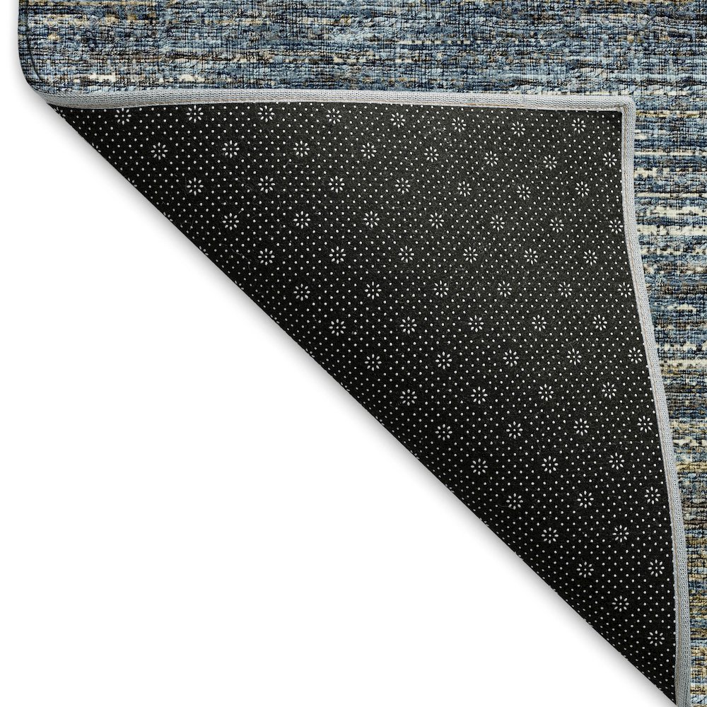 Premium Machine Washable Mayfield  Blue 9' x 12' Rug. Picture 2