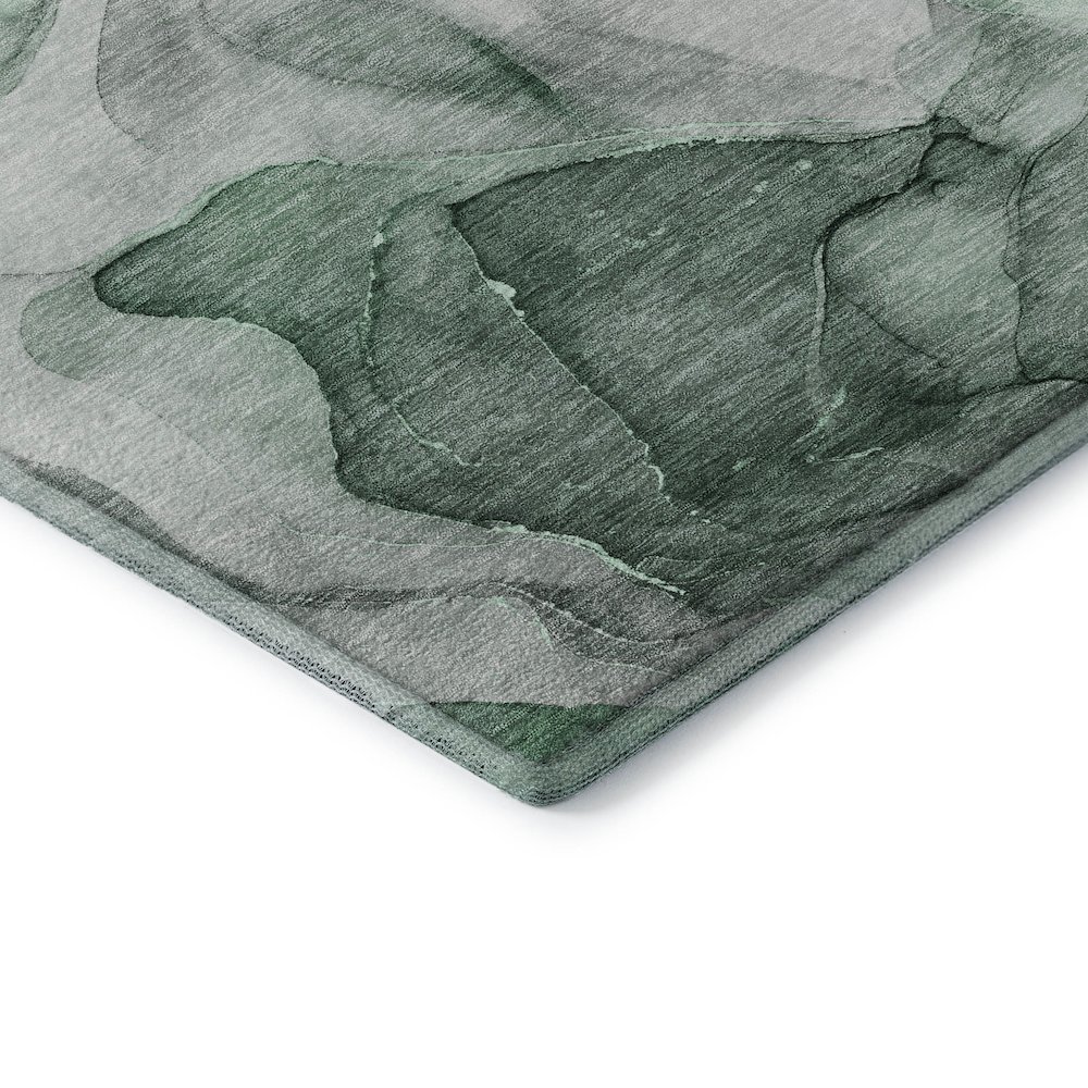Premium Machine Washable Mayfield  Green 9' x 12' Rug. Picture 3