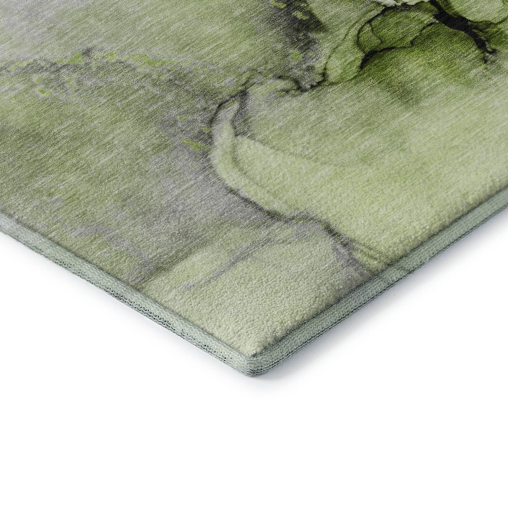 Premium Machine Washable Mayfield  Green 9' x 12' Rug. Picture 3