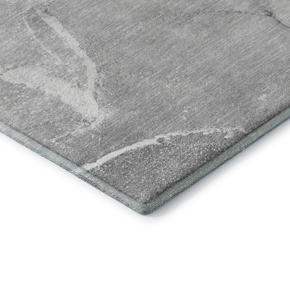 Premium Machine Washable Mayfield  Gray 9' x 12' Rug. Picture 3