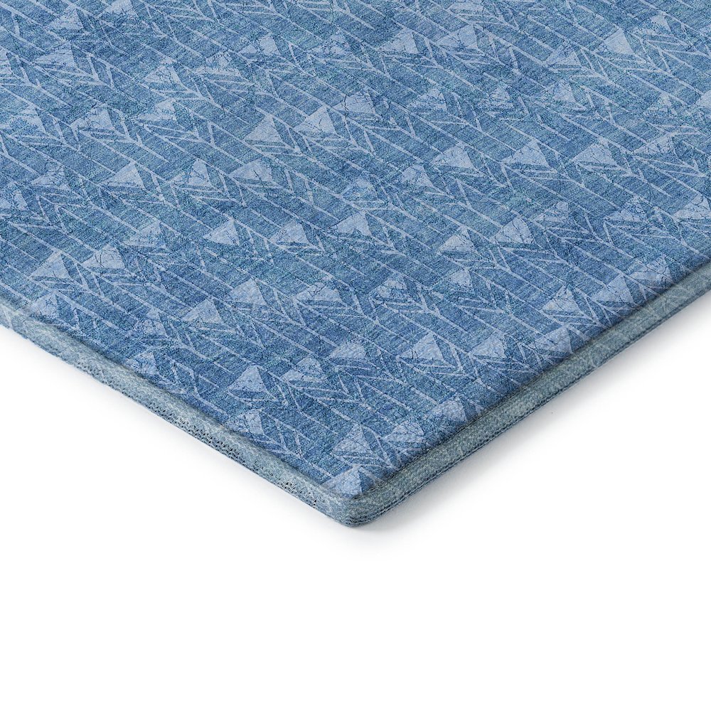 Premium Machine Washable Mayfield  Blue 9' x 12' Rug. Picture 3