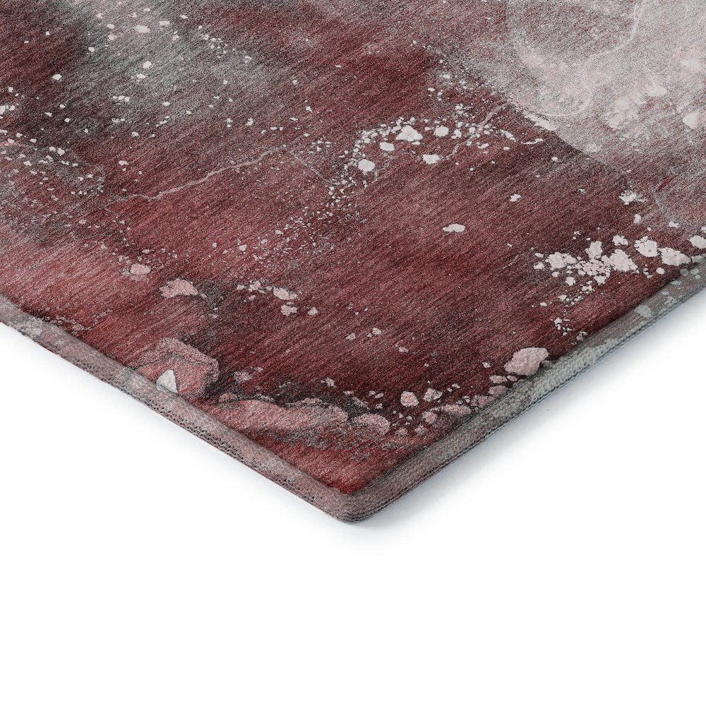 Premium Machine Washable Mayfield  Merlot 9' x 12' Rug. Picture 3