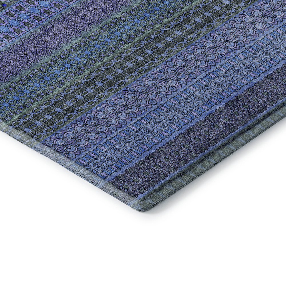 Premium Machine Washable Mayfield  Blue 9' x 12' Rug. Picture 3