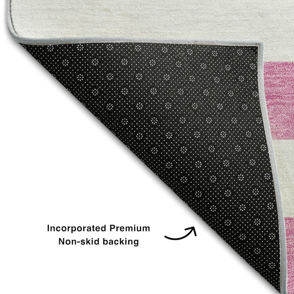 Premium Machine Washable Mayfield  Pink 9' x 12' Rug. Picture 2