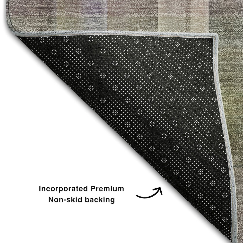 Premium Machine Washable Mayfield  Pewter 9' x 12' Rug. Picture 2