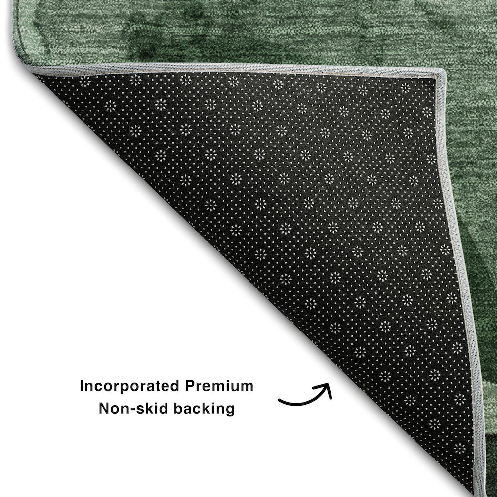 Premium Machine Washable Mayfield  Fern 9' x 12' Rug. Picture 2